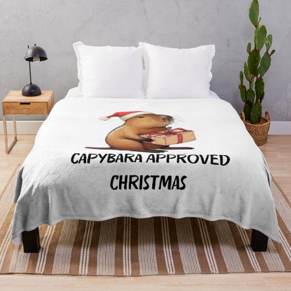 Item preview, Christmas Capybara Illustration | Cute Holiday Capybara in Santa Hat | Merry Christmas Design designed and sold by MiszungART.