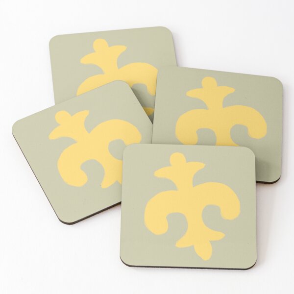Item preview, Kazakh Ornament in Yellow designed and sold by Zhazira Z.