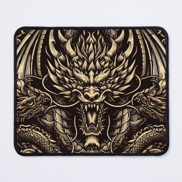 Item preview, Detailed Golden Dragon Illustration - Perfect for T-Shirt Designs designed and sold by AV.