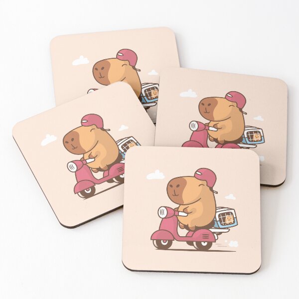 Item preview, Capybara driving a scooter designed and sold by zoljo.