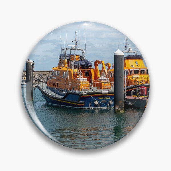 Item preview, Two RNLI lifeboats moored up in Brixham harbour designed and sold by yackers1.