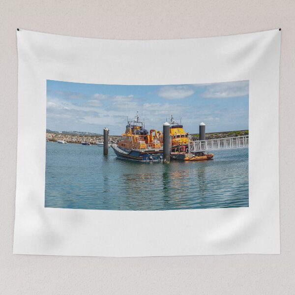 Item preview, Two RNLI lifeboats moored up in Brixham harbour designed and sold by yackers1.