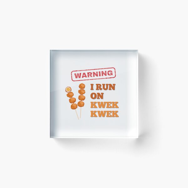 Item preview, Funny Filipino Street Food Lover Warning Sign - I Run on Kwek Kwek designed and sold by myfavoritesm4.