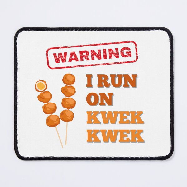 Item preview, Funny Filipino Street Food Lover Warning Sign - I Run on Kwek Kwek designed and sold by myfavoritesm4.
