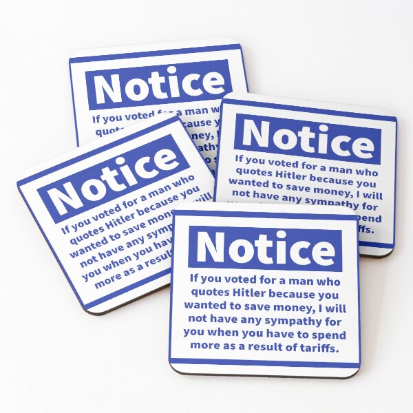 Item preview, Notice to MAGA supporters about the tariffs  designed and sold by Rachel the Artist .