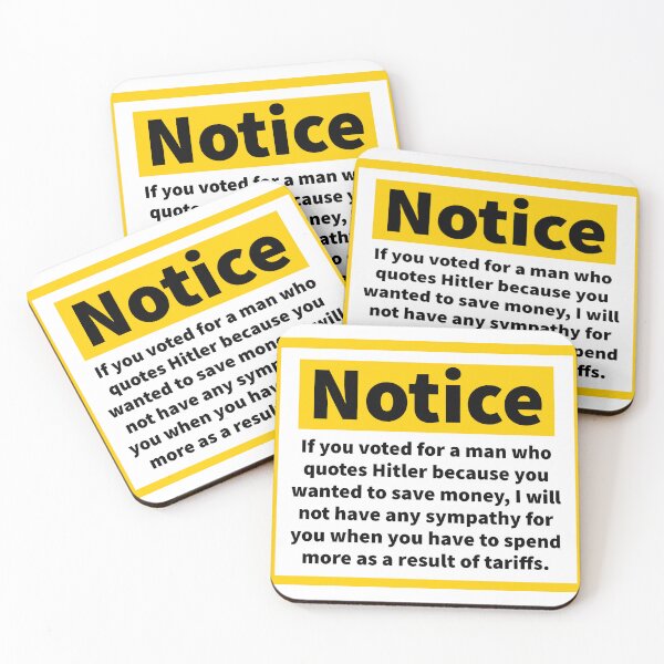 Item preview, Notice to MAGA supporters about the tariffs  designed and sold by Rachel the Artist .