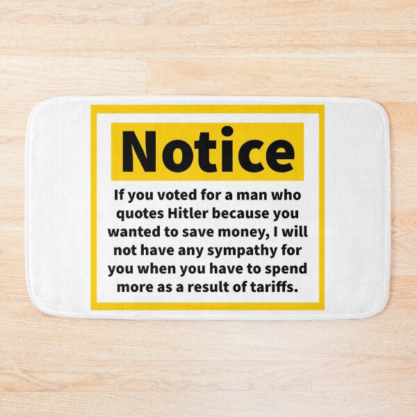 Item preview, Notice to MAGA supporters about the tariffs  designed and sold by Rachel the Artist .