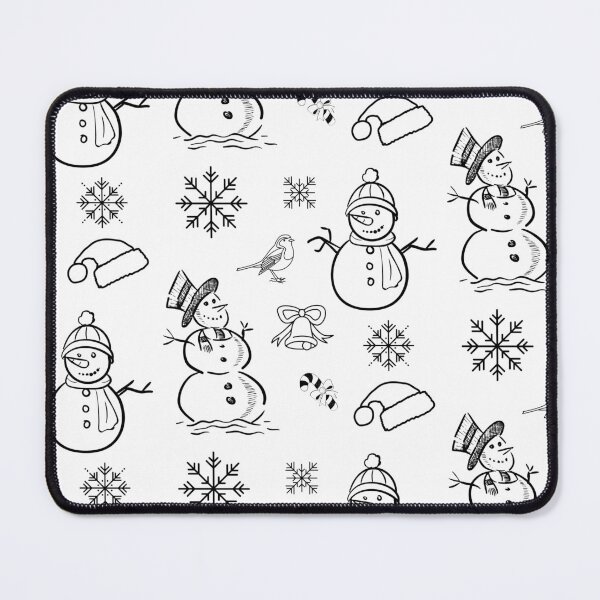 Item preview, Snowman pattern Doodle designed and sold by Monika Howarth.