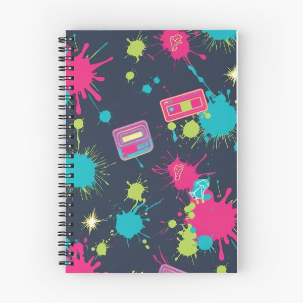 Item preview, splashes of paint pattern on a dark background 90s arcade,Vintage Posters,vintage 90s designed and sold by Expressions-Sel.
