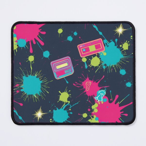Item preview, splashes of paint pattern on a dark background 90s arcade,Vintage Posters,vintage 90s designed and sold by Expressions-Sel.
