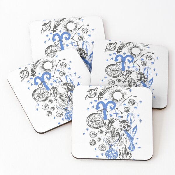 Item preview, Aries zodiac sign with talismans designed and sold by bokasin.