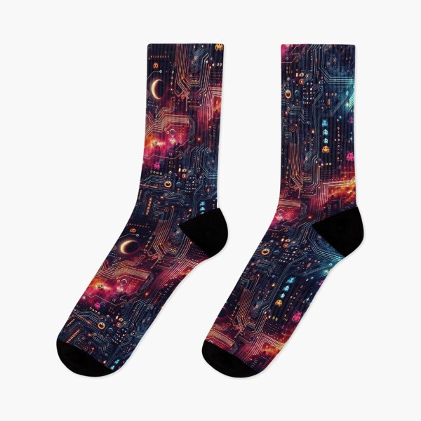 Item preview, Graphics card pattern on a dark background 90s arcade,Vintage Posters,vintage 90s designed and sold by Expressions-Sel.