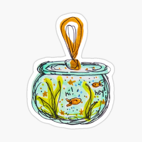 Item preview, Fish Bowl Keychain  designed and sold by livebrave3.