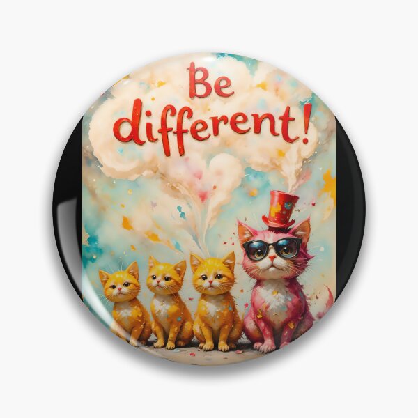 Artikelvorschau, Fun Kitten Art Celebrating Uniqueness entworfen und verkauft von ArtCreator2023.