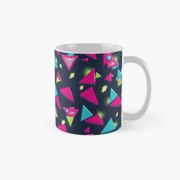 Item preview, Triangles pattern on a dark background 90s arcade,Vintage Posters,vintage 90s designed and sold by Expressions-Sel.