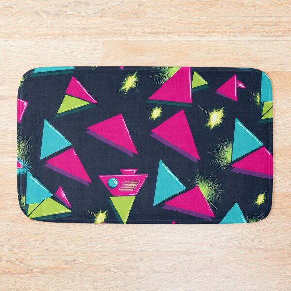 Item preview, Triangles pattern on a dark background 90s arcade,Vintage Posters,vintage 90s designed and sold by Expressions-Sel.