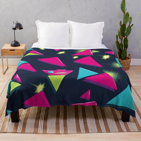 Item preview, Triangles pattern on a dark background 90s arcade,Vintage Posters,vintage 90s designed and sold by Expressions-Sel.
