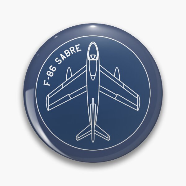 Item preview, F-86 Sabre American Jet Plane Badge designed and sold by MilitaryMart.