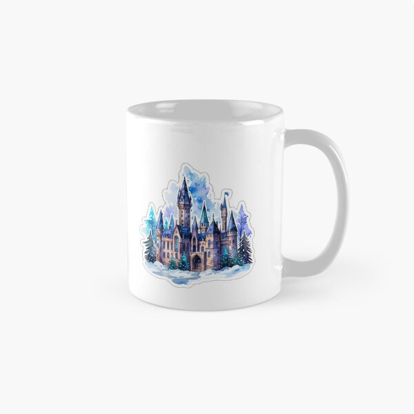 Item preview, Magical Blue Winter Castle Sticker designed and sold by pelzolga.
