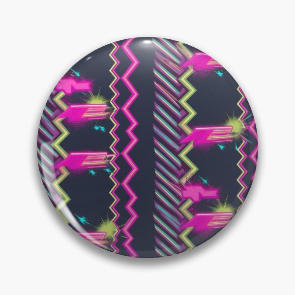 Item preview, Waves pattern on a dark background 90s arcade,Vintage Posters,vintage 90s designed and sold by Expressions-Sel.