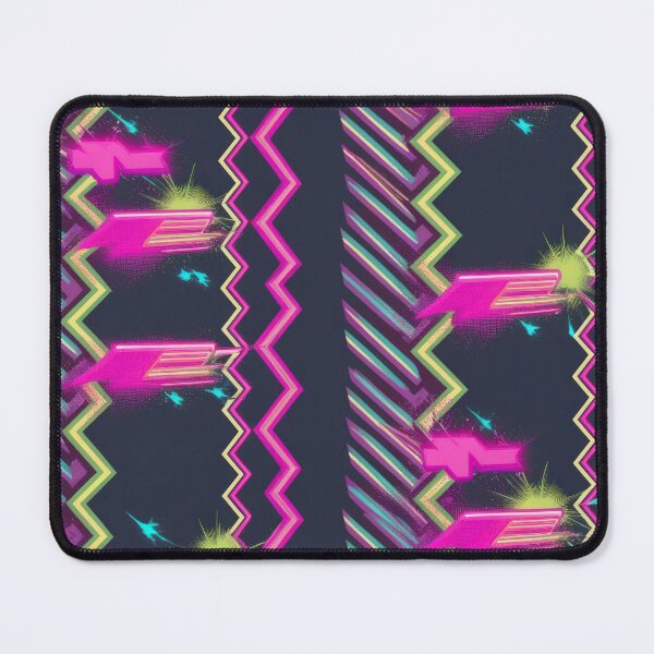 Item preview, Waves pattern on a dark background 90s arcade,Vintage Posters,vintage 90s designed and sold by Expressions-Sel.