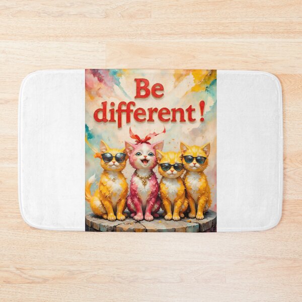 Item preview, Be Different: A Playful Kitten Message designed and sold by ArtCreator2023.