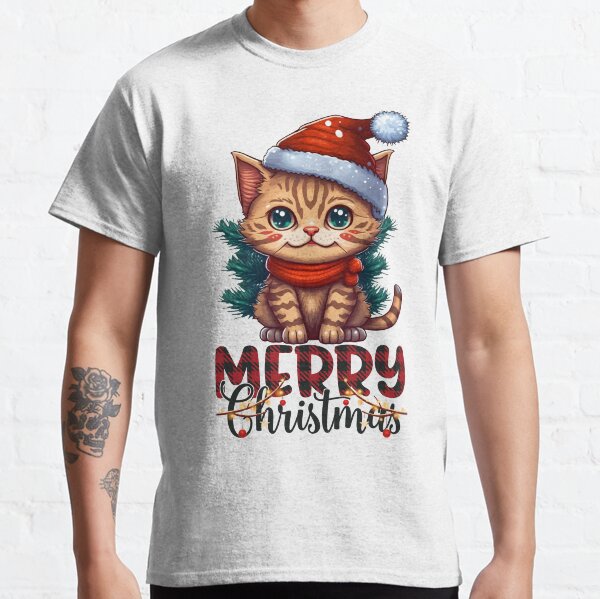 Item preview, Merry Christmas Cute Cat designed and sold by MoAslan.