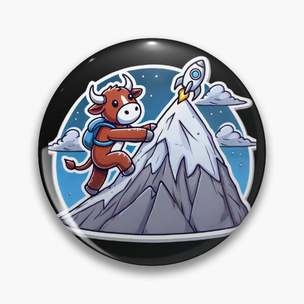 Artikelvorschau, Krypto-Bulle klettert zum Mond entworfen und verkauft von pixelpulsenyc.