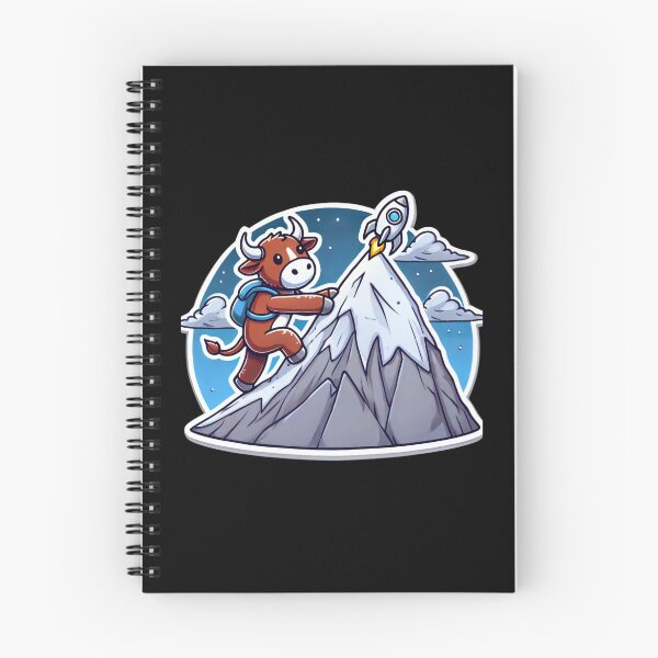 Item preview, Crypto Bull Climbing to the Moon designed and sold by pixelpulsenyc.