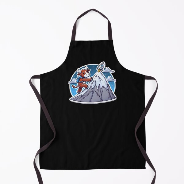 Item preview, Crypto Bull Climbing to the Moon designed and sold by pixelpulsenyc.