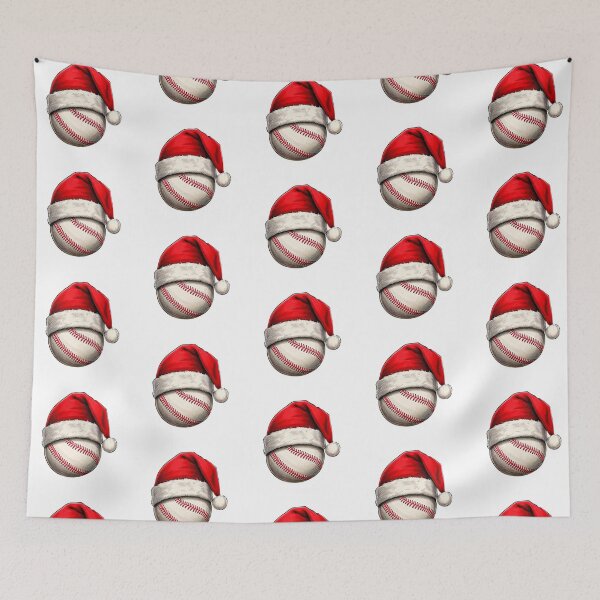Artikelvorschau, Baseballball mit Weihnachtsmütze entworfen und verkauft von OneLook.
