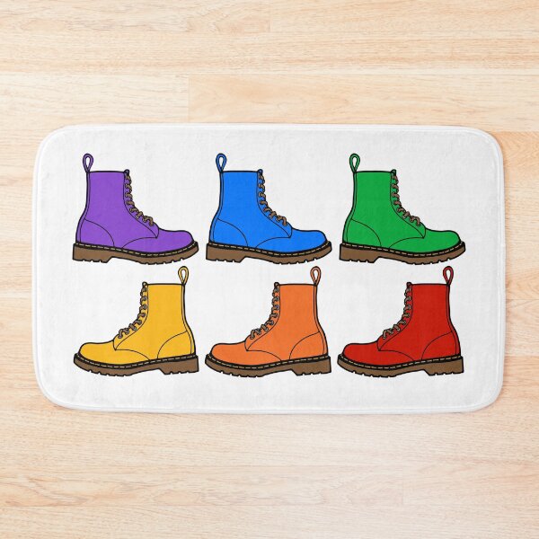 Item preview, Rainbow Combat Boots designed and sold by Unhinged Heather.