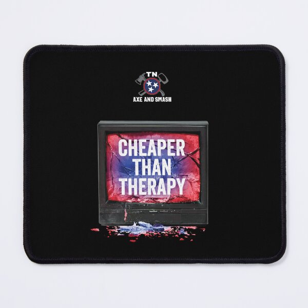 Item preview, Cheaper Than Therapy (for Black or Navy Background) designed and sold by TNAxeandSmash.