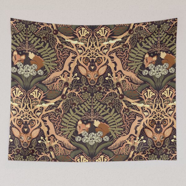 Item preview, Earthy Forest - Woodland Animals & Mushrooms designed and sold by bala-sabina.