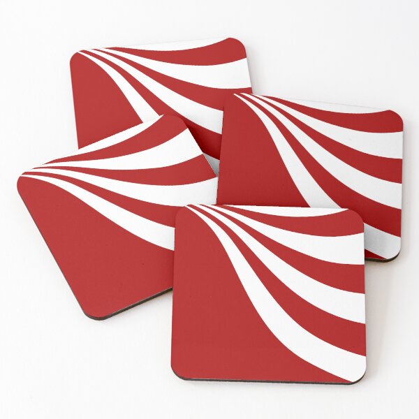 Item preview, Red and White Wave designed and sold by LAEC-Shop.