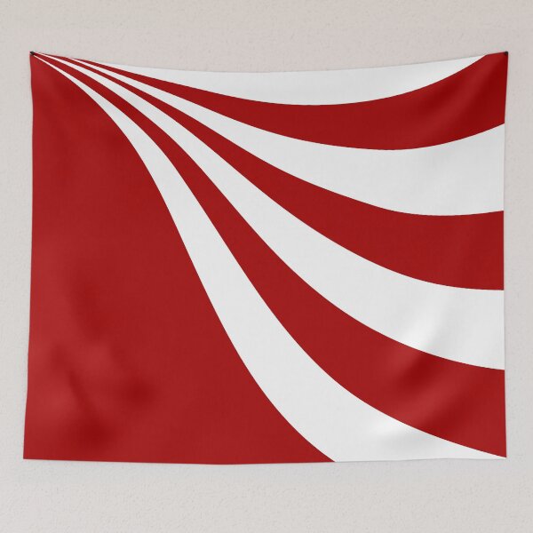 Item preview, Red and White Wave designed and sold by LAEC-Shop.