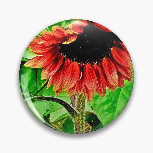 Item preview, bright red sunflower designed and sold by Nicholes  Dream Visions.