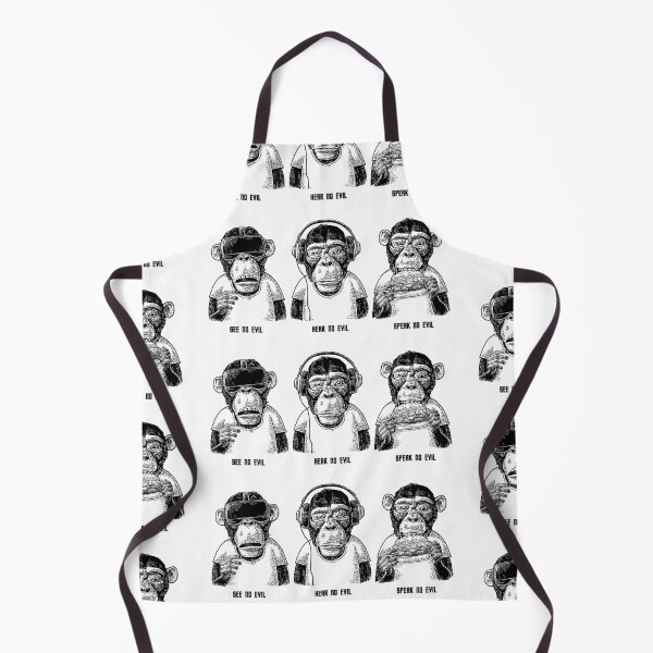 Artikelvorschau, 3 Monkeys: Nichts Böses sagen, Nichts Böses hören, Nichts Böses sagen entworfen und verkauft von PIXEL POP DESIGNS - Beyond the Norm!.