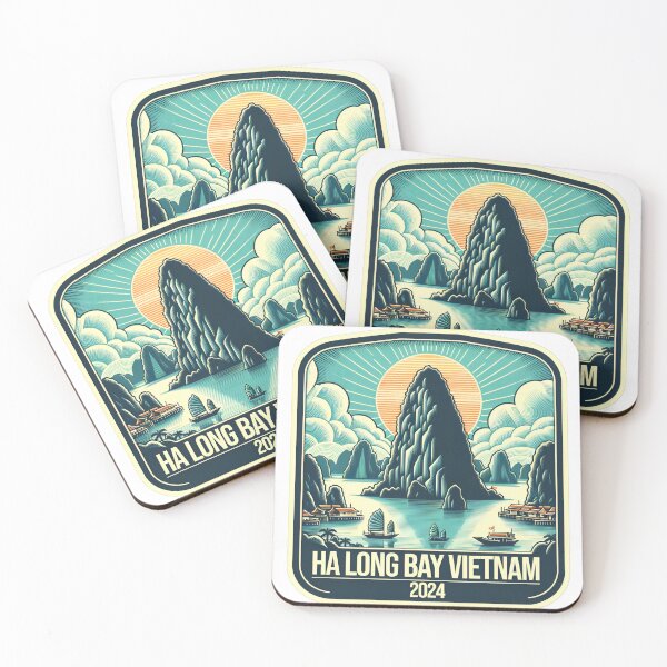 Item preview, Ha Long Bay travel memento 2024 designed and sold by LoveLabDesign.
