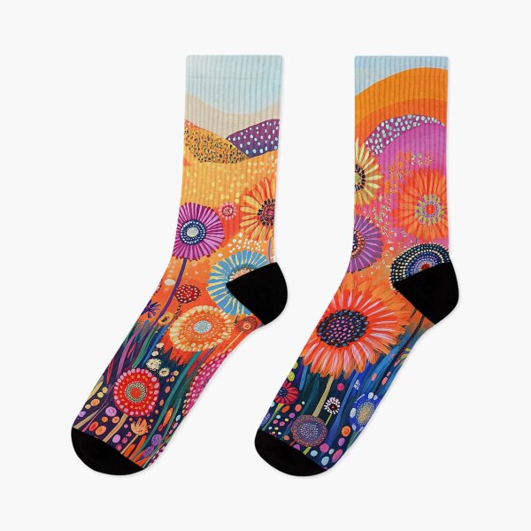 Item preview, Vibrant Desert Flowers with Polka Dots designed and sold by Neika Shimm Designs.