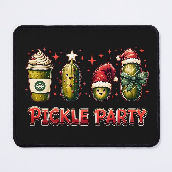 Item preview, Pickle party funny Christmas design designed and sold by Ink & Fabric.