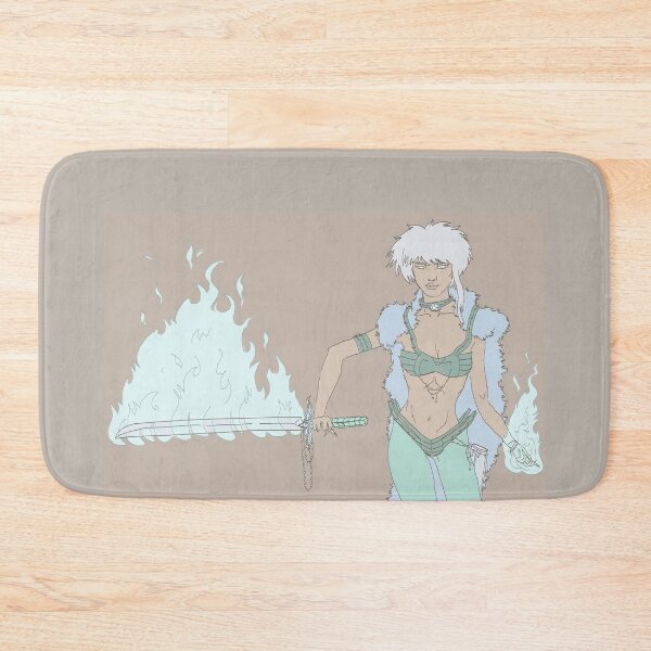 Item preview, Witch warrior with a blazing white fire sword designed and sold by Tori-Rori.