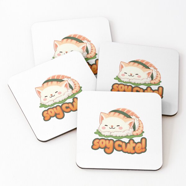 Item preview, Soy cute! Sushi Cat Cute Illustration designed and sold by SleekVisuals.