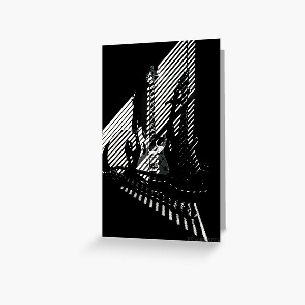 Shadow Guitars Greeting Card