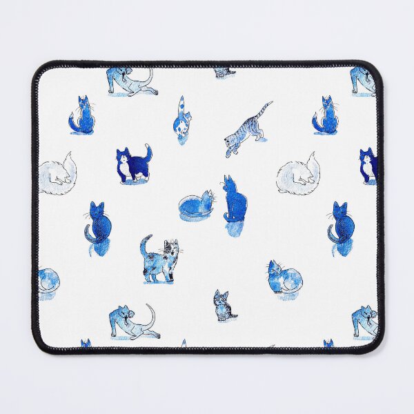 Item preview, Blue Cat Pattern designed and sold by Endrené Shepherd.