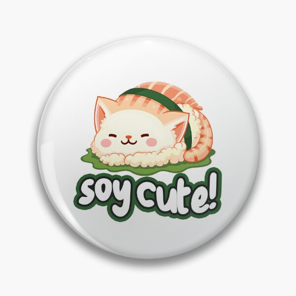 Item preview, Soy cute! Sushi Cat Cute Illustration White designed and sold by SleekVisuals.