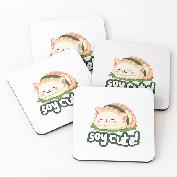Item preview, Soy cute! Sushi Cat Cute Illustration White designed and sold by SleekVisuals.