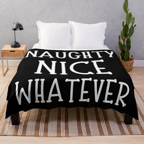 Item preview, Naughty Nice Whatever. Christmas Humor. Funny Inappropriate Christmas Design. White designed and sold by That Cheeky Tee.
