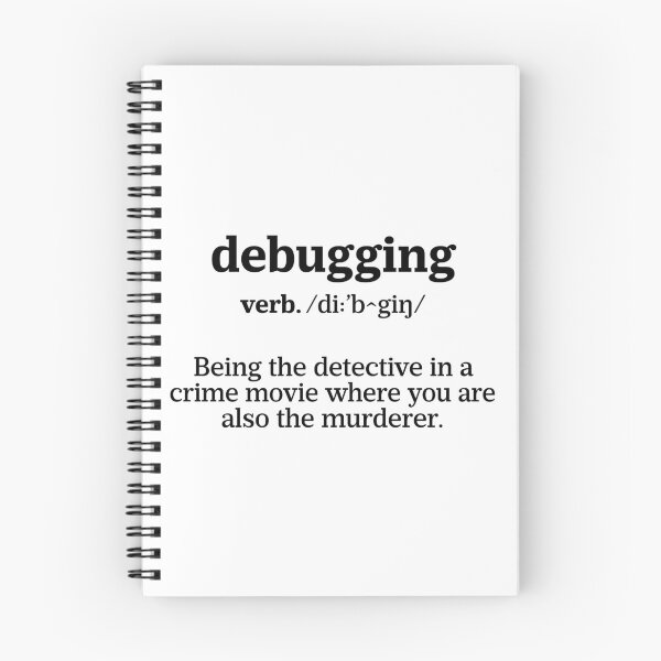 Item preview, Debugging Definition - Programmer Humor & Coding Design designed and sold by ScienceCorner.