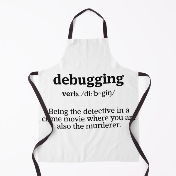 Item preview, Debugging Definition - Programmer Humor & Coding Design designed and sold by ScienceCorner.
